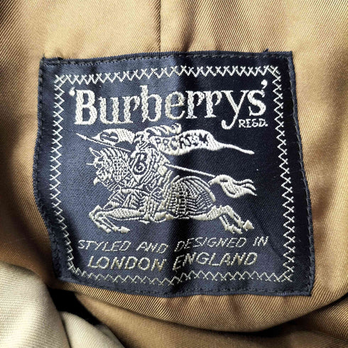 バーバリーズ BURBERRYS 裏ノヴァチェック ライナー付きステンカラー メンズ S