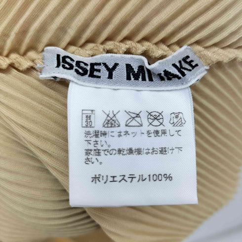 イッセイミヤケ ISSEY MIYAKE ボトルネック 斜め プリーツ カットソー レディース JPN:2