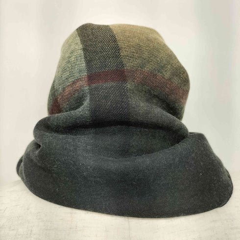 グラデーション チェック柄 ストール レディース