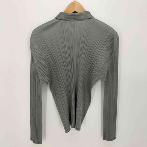 プリーツプリーズイッセイミヤケ PLEATS PLEASE ISSEY MIYAKE ロングスリーブ プリーツ シャツ レディース JPN:4