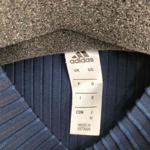 アディダス adidas ストライプデザイン ゴルフ S/S シャツ レディース import:M