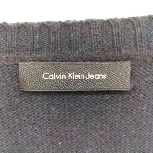 カルバンクラインジーンズ Calvin Klein Jeans ケーブル編み Vネック コットン ニット メンズ import:M