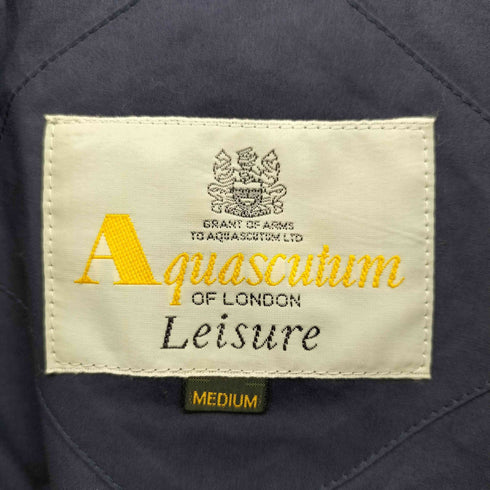 アクアスキュータム AQUASCUTUM 70-80S 比翼 ジップアップ ステンカラー コート メンズ import:M