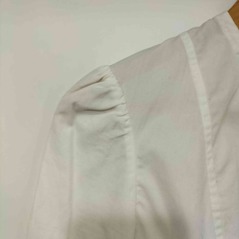ラルフローレン RALPH LAUREN L/S ノーカラーデザインシャツ レディース JPN:7号