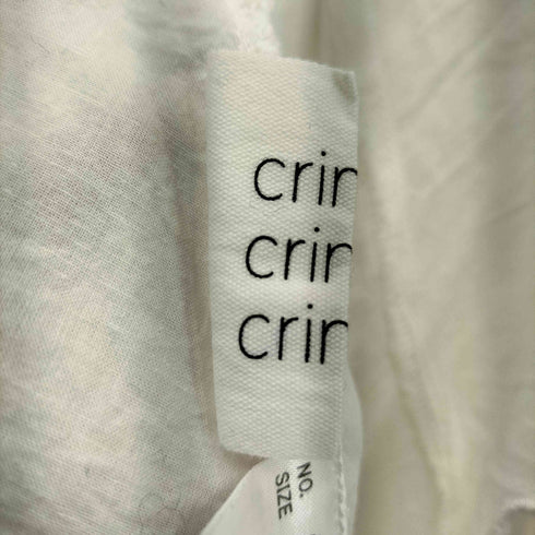 スローブイエナ SLOBE IENA 25SS crinkle crinkle crinkle embroidery クロップド ブラウス レディース FREE