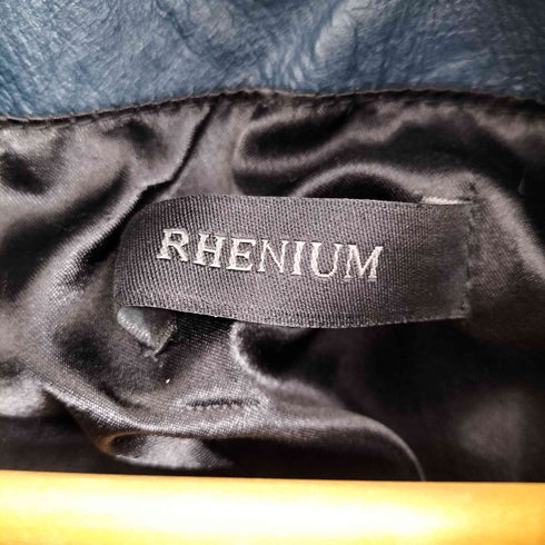 RHENIUM buffalo leather バッファローレザージップジャケット メンズ US:36