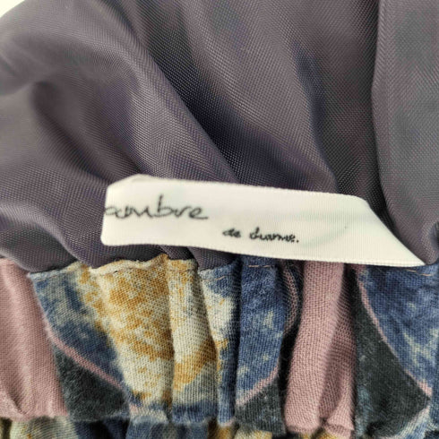 シャンブルドゥシャーム chambre de charme 少年の持つりんごプリントスカート レディース FREE