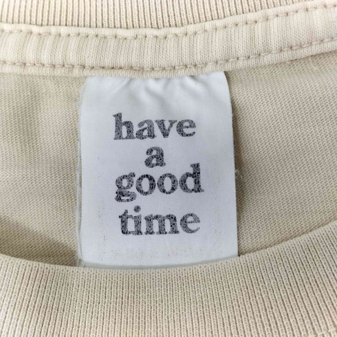 ハブアグッドタイム HAVE A GOOD TIME プリントクルーネックS/S Tシャツ メンズ JPN:M