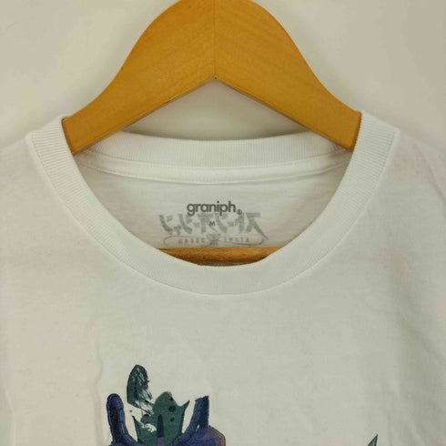 グラニフ graniph アニメ コラボ プリント S/S クルーネック Tシャツ メンズ JPN:M