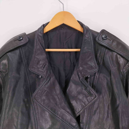 cow leather カウレザーダブルブレストハーフコート メンズ FREE