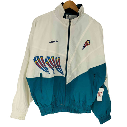 アディダス adidas デサント製 ジップアップナイロンジャケット メンズ ONE SIZE