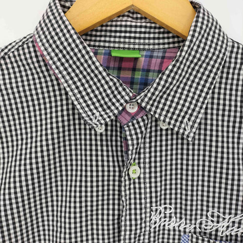 ボスヒューゴボス BOSS HUGO BOSS ギンガムチェック 長袖 シャツ メンズ import:L