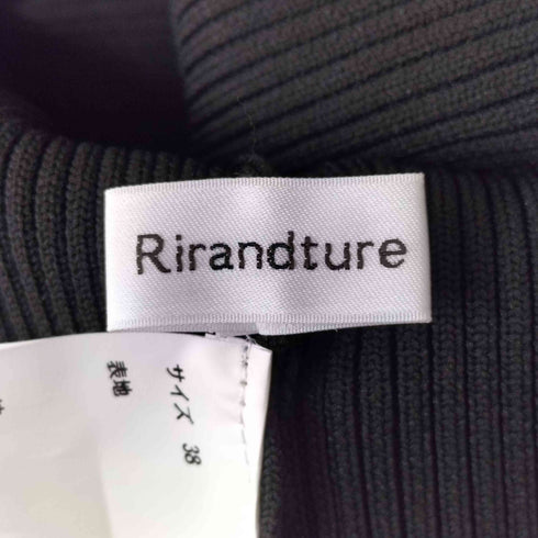 リランドチュール Rirandture ベロアレースオフショルフリルニット レディース