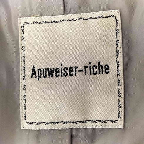 アプワイザーリッシェ Apuweiser riche 金ボタン ダブルブレストテーラードジャケット レディース
