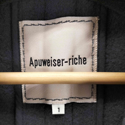 アプワイザーリッシェ Apuweiser riche バックフレアステンカラーコート レディース JPN:1