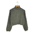 フルギ Didot.showroom ダブルジップクロップドドライバーズニット レディース F