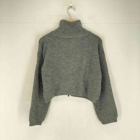 フルギ Didot.showroom ダブルジップクロップドドライバーズニット レディース F