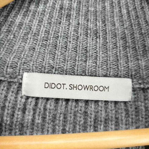 フルギ Didot.showroom ダブルジップクロップドドライバーズニット レディース F