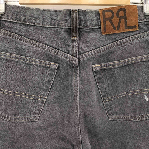 ダブルアールエルラルフローレン RRL RALPH LAUREN 90s USA製 ブラックデニムパンツ メンズ 34/31