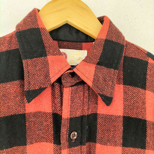 SEARS KING ROAD 70S バッファローチェック ウール シャツ メンズ import:M