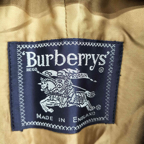 バーバリーズ BURBERRYS MADE IN ENGLAND 裏地ノバチェックライナー付ステンカラーコート メンズ