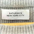 サタデーズニューヨークシティ Saturdays NYC クルーネック コットン ニットセーター メンズ import:S