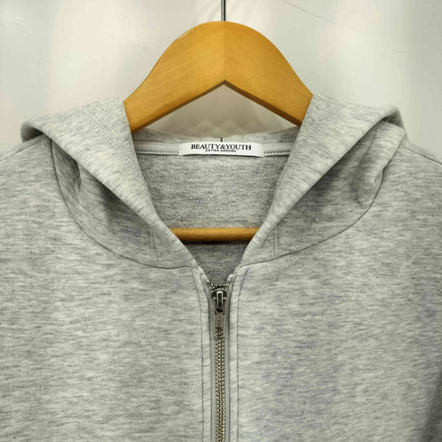 ビューティーアンドユースユナイテッドアローズ BEAUTY & YOUTH UNITED ARROWS フロントジップ フーディーパーカー レディース S