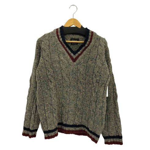 HOWLIN' ケーブル編み Vネックセーター メンズ import:XS