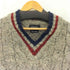 HOWLIN' ケーブル編み Vネックセーター メンズ import:XS