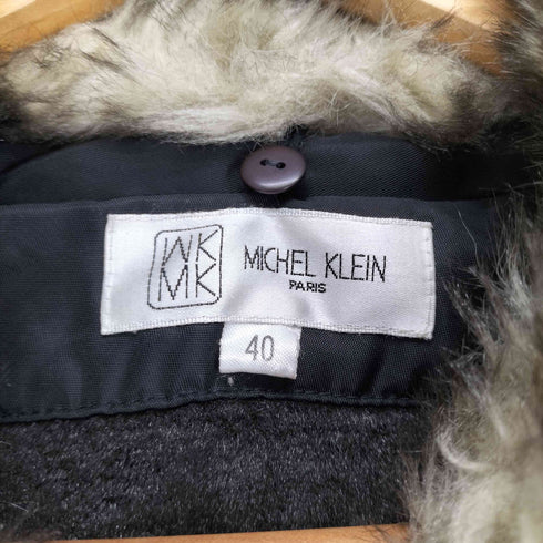 ミッシェルクラン MICHEL KLEIN ファー付きロングコート レディース JPN:40