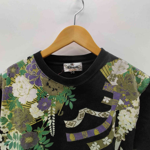 カラクリダマシイ 絡繰魂 和柄 龍 刺繍 Tシャツ メンズ JPN:M