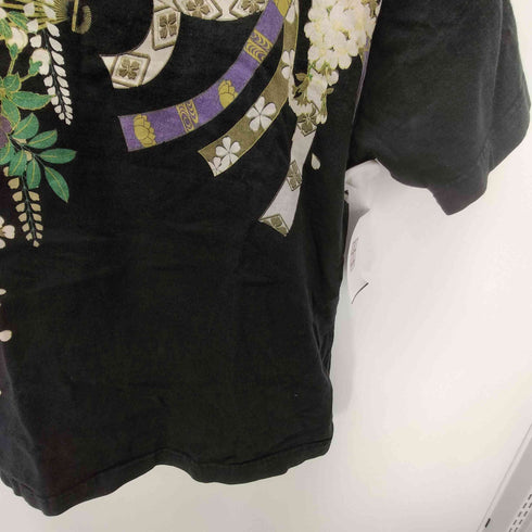 カラクリダマシイ 絡繰魂 和柄 龍 刺繍 Tシャツ メンズ JPN:M