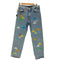 リプレイ REPLAY BEE MY DENIM M9Z1 STRAIGHT FIT フロッキープリントカスタムデニム メンズ W32 L32