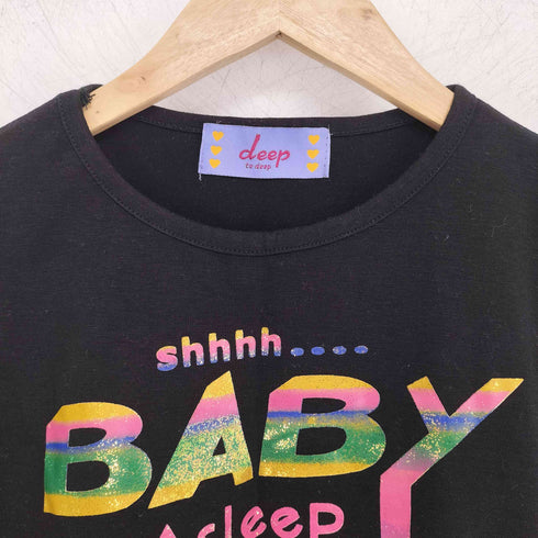 deep to deep ロゴプリント ピチT Y2K レディース