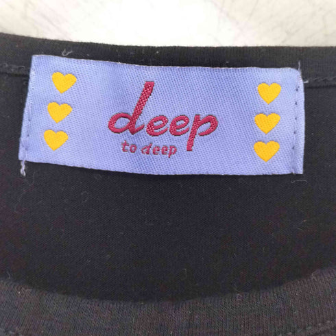 deep to deep ロゴプリント ピチT Y2K レディース