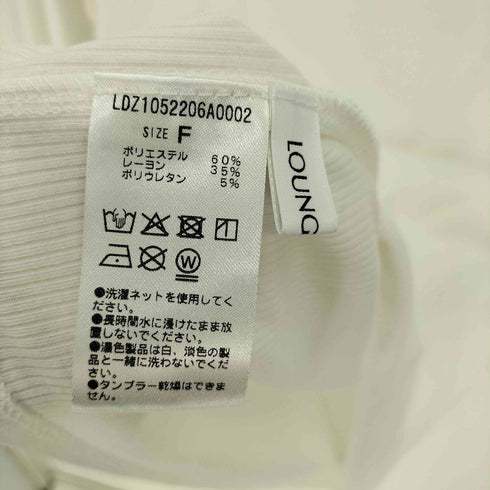 ラウンジドレス Loungedress 26SS BASIC テレコ ロンT レディース F