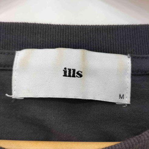 ILLS ビッグシルエット サテン刺繍 カレッジTシャツ メンズ import:M