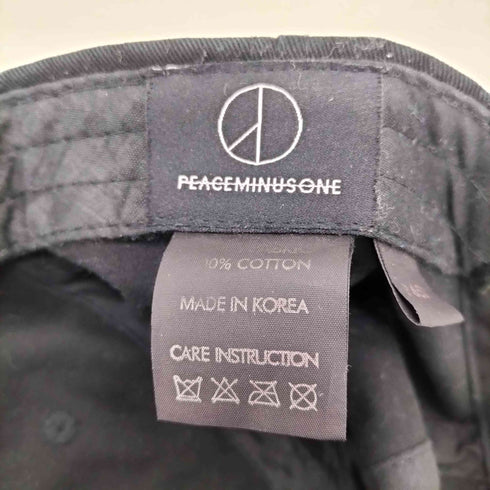ピースマイナスワン peaceminusone ロングストラップ 6パネルコットンキャップ メンズ
