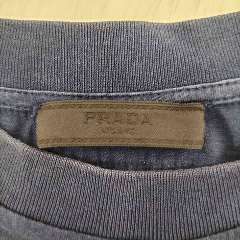 プラダ PRADA コットクルーネックS/S Tシャツ メンズ import:L