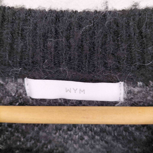 ウィムバイリドム WYM LIDNM MOHAIR BLEND JACQUARD SHAGGY KNIT メンズ L