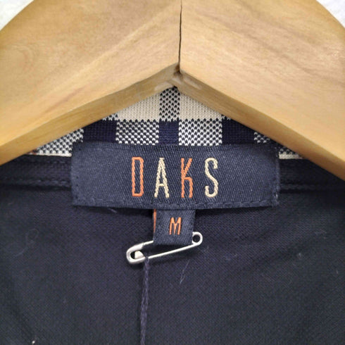ダックス DAKS 襟袖チェックポロシャツ メンズ M