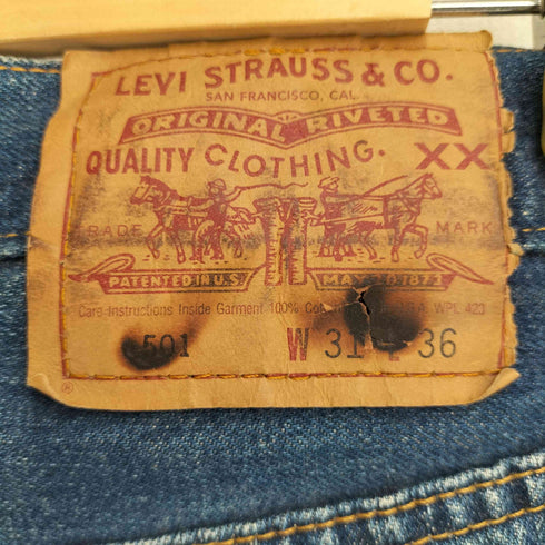 リーバイス Levis 94年製 501ストレートデニムパンツ バレンシア工場製 BIG E 復刻 メンズ 31/36