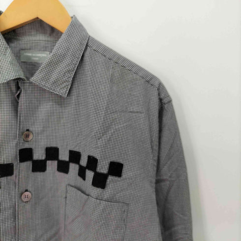 コムデギャルソンオム COMME des GARCONS HOMME 90s AD1996 97ss 田中オム ブロック刺繍 L/S チェック シャツ メンズ