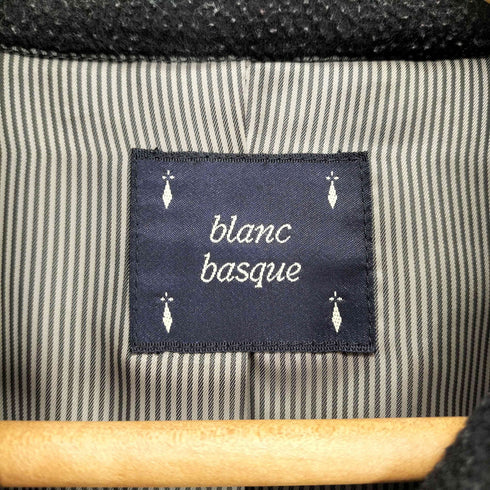 ブランバスク blanc basque ウール比翼ステンカラーコート レディース 38