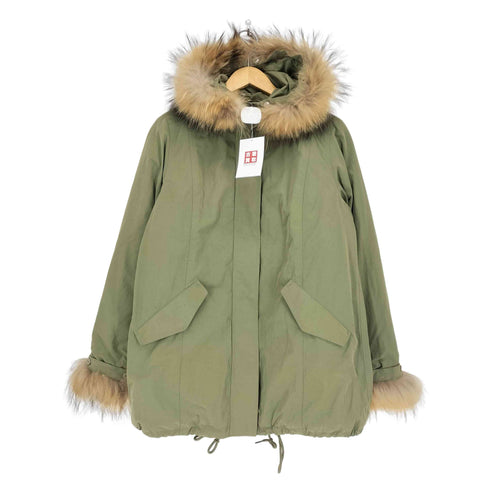 MERCURYBIJOU racoon fur ラクーンファー付モッズコート sweet レディース F