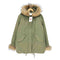 MERCURYBIJOU racoon fur ラクーンファー付モッズコート sweet レディース F