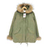 MERCURYBIJOU racoon fur ラクーンファー付モッズコート sweet レディース F