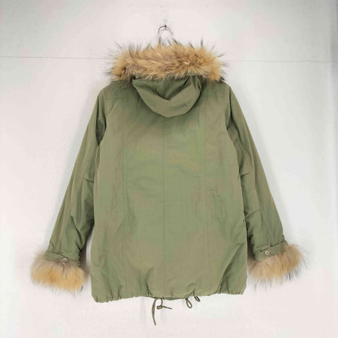 MERCURYBIJOU racoon fur ラクーンファー付モッズコート sweet レディース F