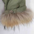 MERCURYBIJOU racoon fur ラクーンファー付モッズコート sweet レディース F