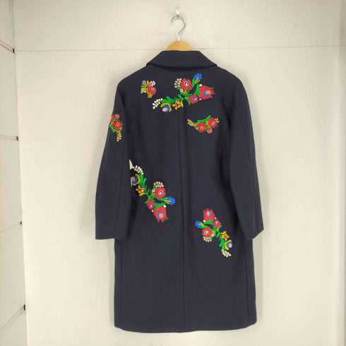 ザラ ZARA WOMAN 刺繍バッチ付チェスターコート レディース M